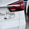 Amazing "Bee Happy" Car Sticker