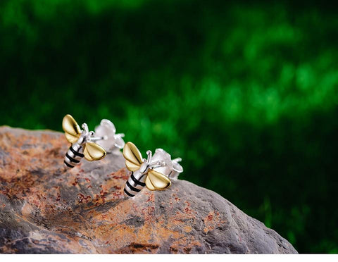 Cute Honey Bee Stud Earrings