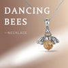 Lovely Orange Bee Pendants Necklace