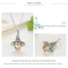 Lovely Orange Bee Pendants Necklace