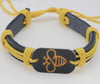 Lovely Bee Leather Bracelet