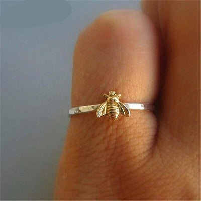 Adorable Small Gold Bee Ring