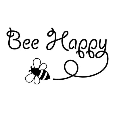 Amazing "Bee Happy" Car Sticker