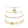 Cute Bee Crystal Anklet