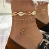 Cute Bee Crystal Anklet